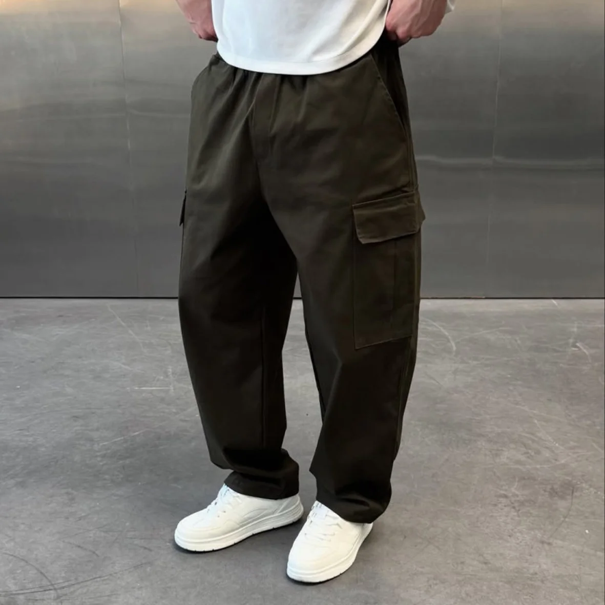 Gabardine Cargo Pants