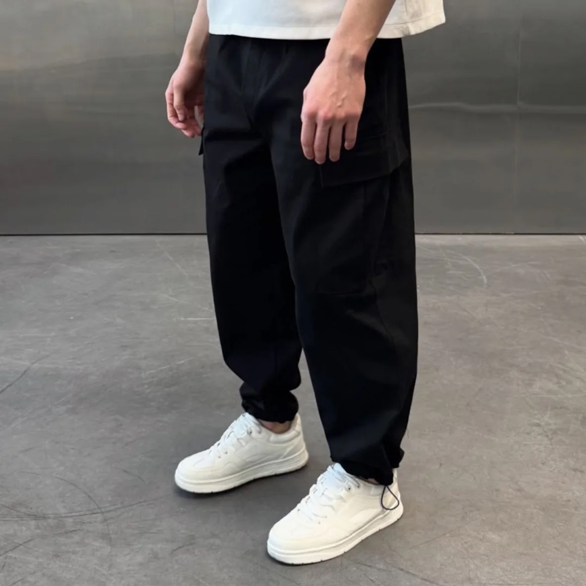 Gabardine Cargo Pants