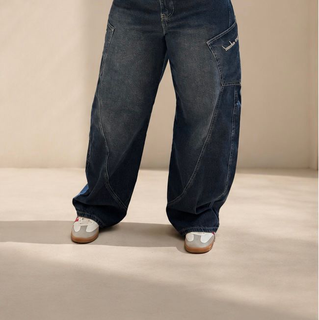 Balloon Fit Jeans for Women - Dragon Blue Denim | BLUECUT Egypt