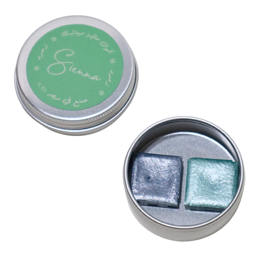 Emerald & Silver Metallic