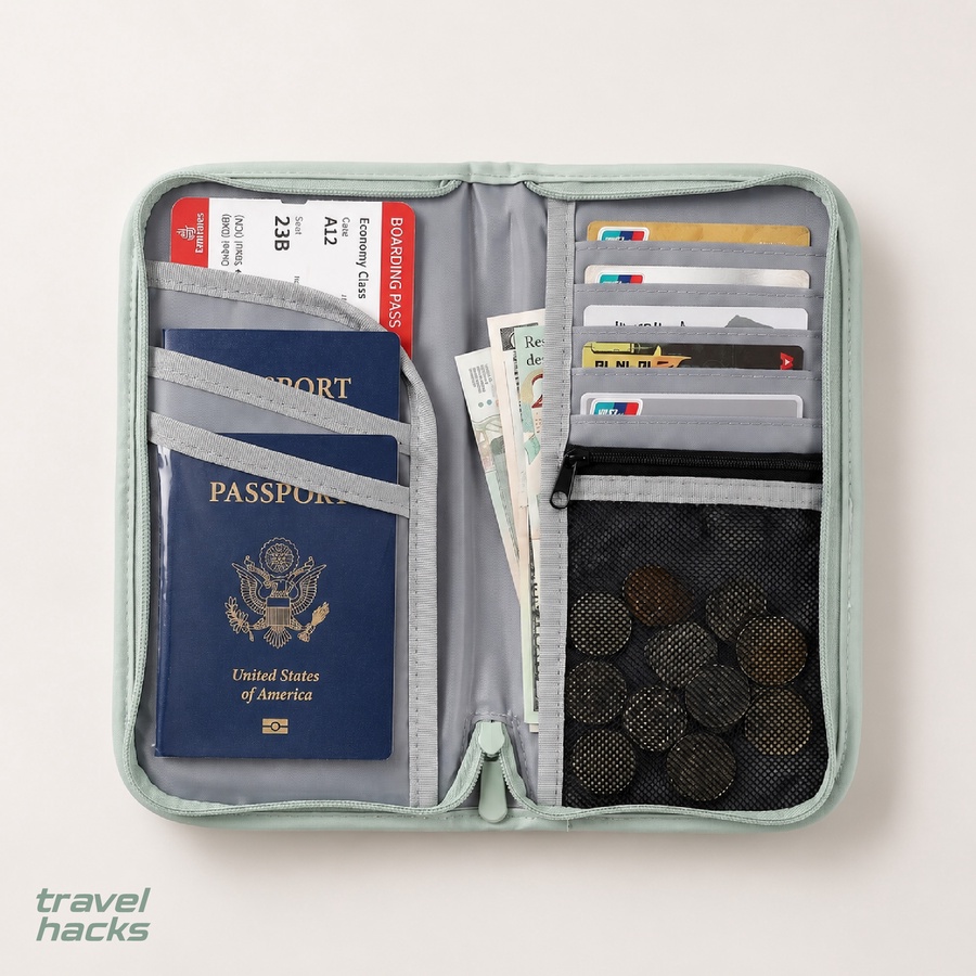 All-In-One Airport Travel Organizer Wallet