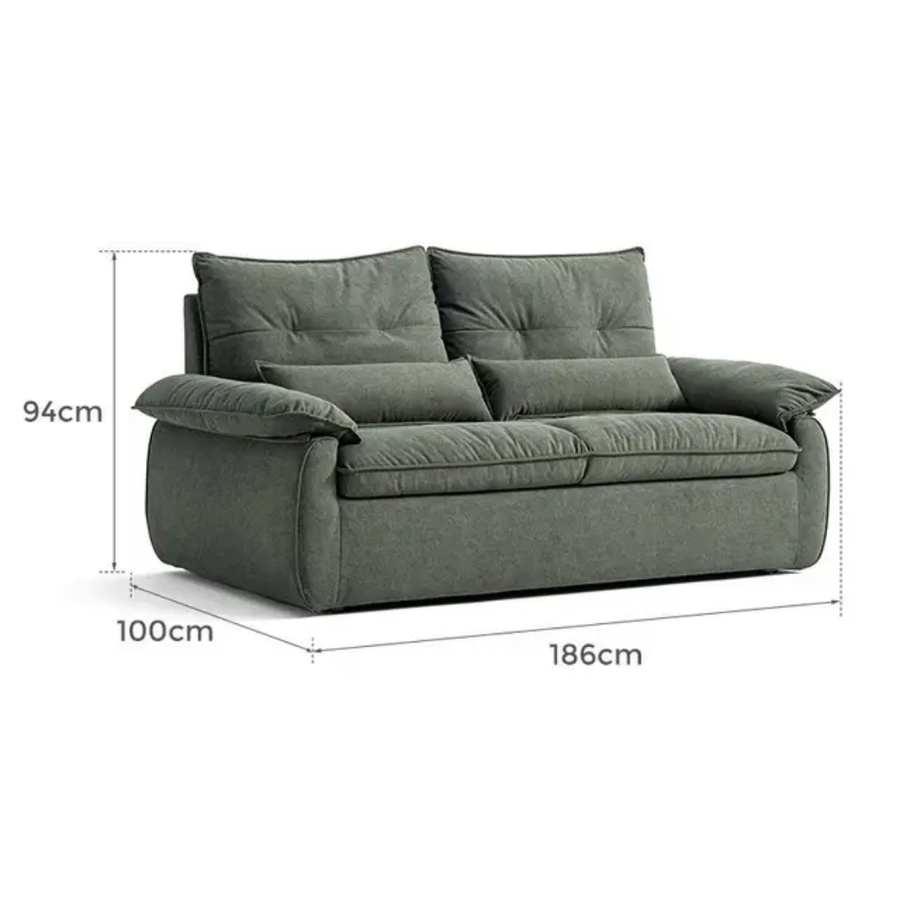 Sofa Bed Two-in-One - 2 Seater Set with Foldable Function