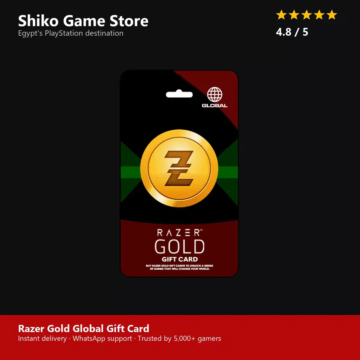 Razer Gold Global Gift Card