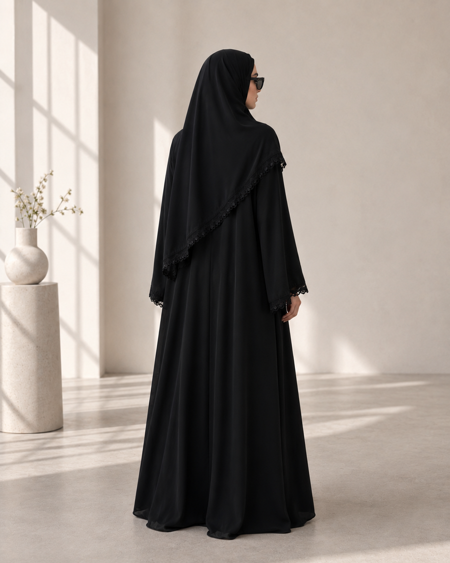 Black-Everyday Abaya | Premium Modest Abaya