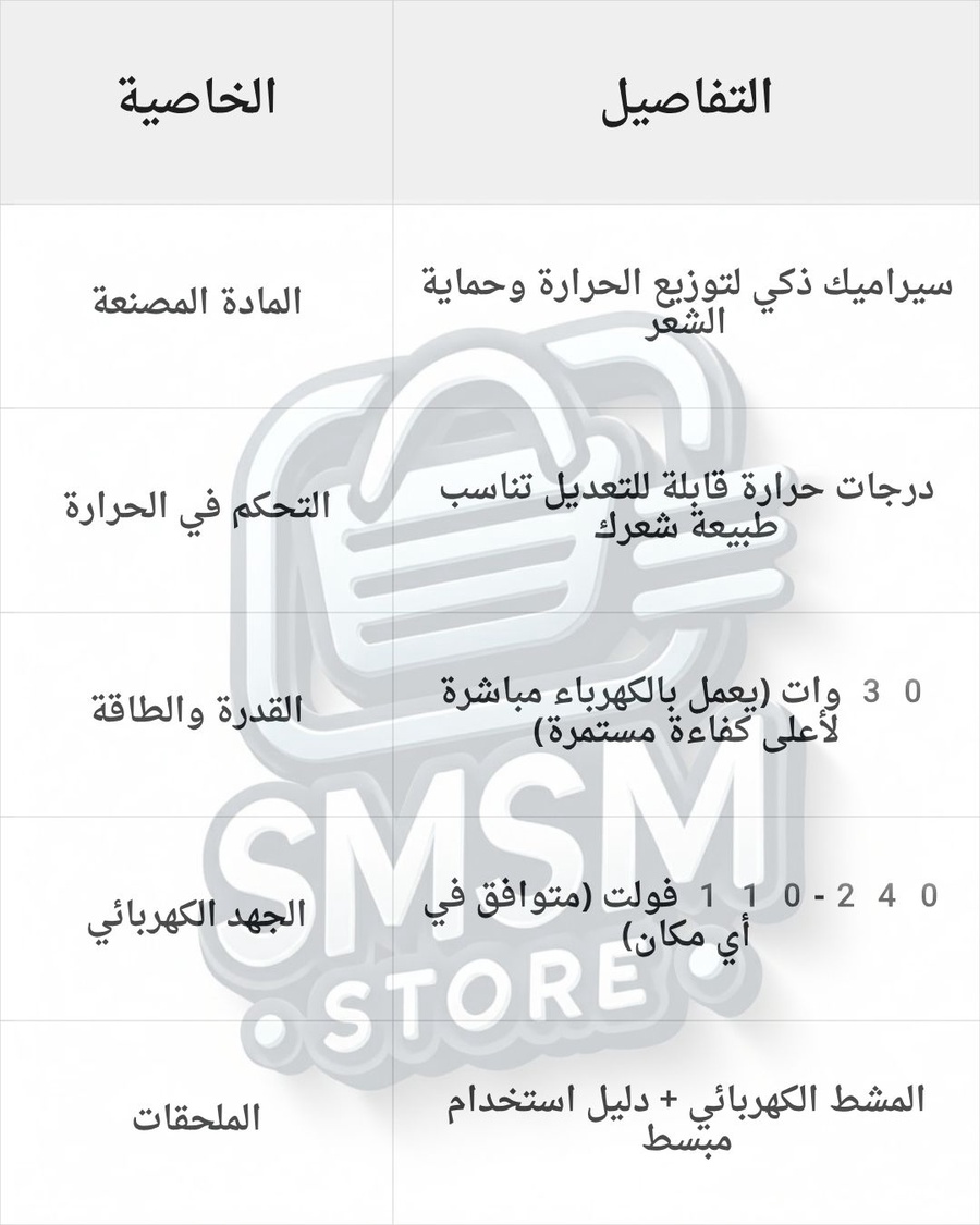 مشط تصفيف الشعر الحراري- تصفيف وفرد أسرع