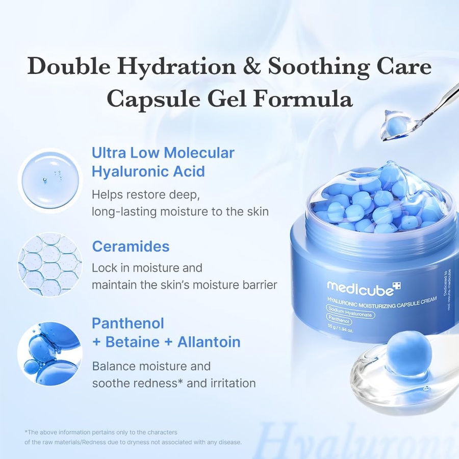 MEDICUBE Hyaluronic Moisturizing Capsule Cream 