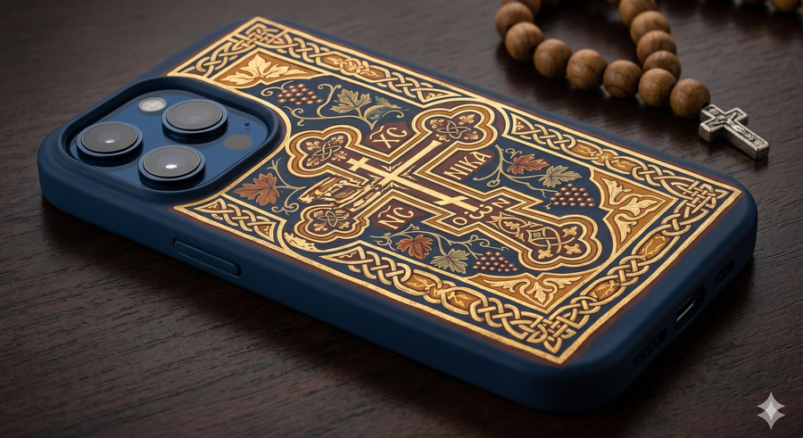 Byzantine Cross iPhone Case