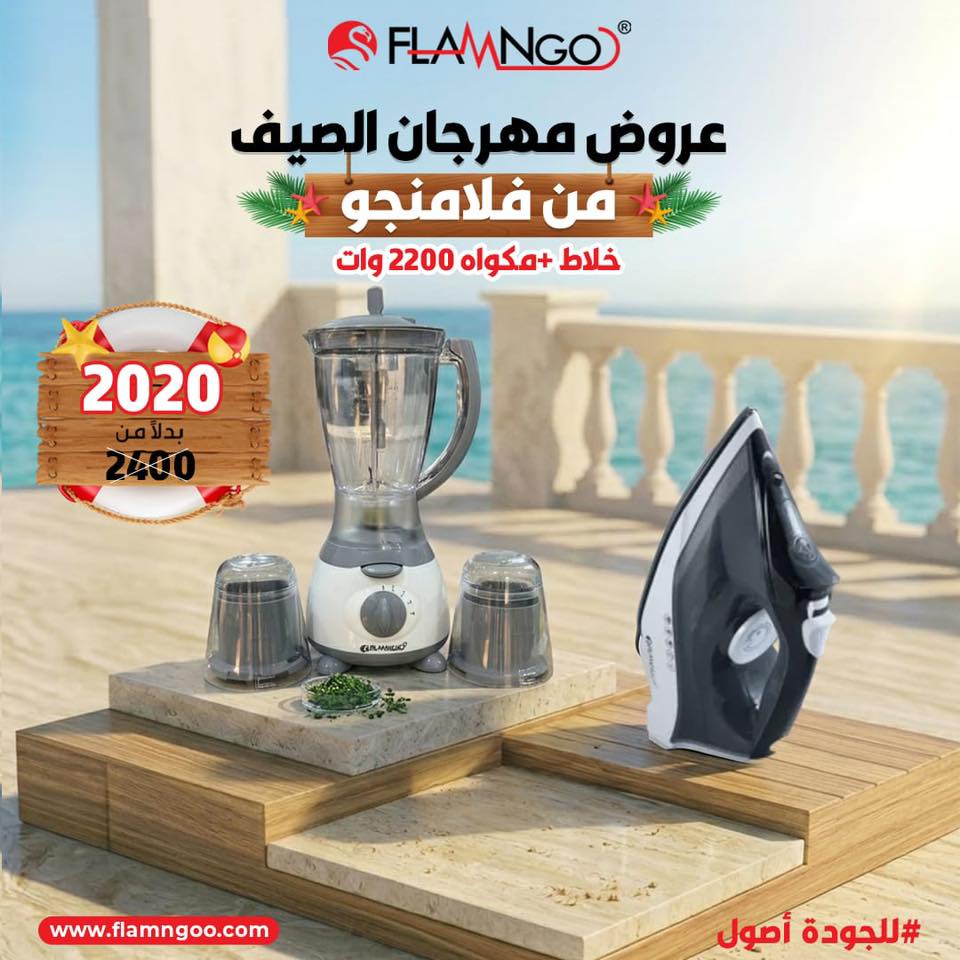 عرض الصيف خلاط و مكواه 2600 وات