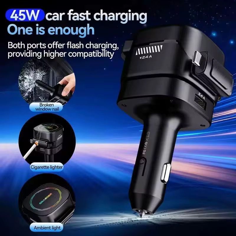 Car 4*1Charger with Lighter-KCL4*1