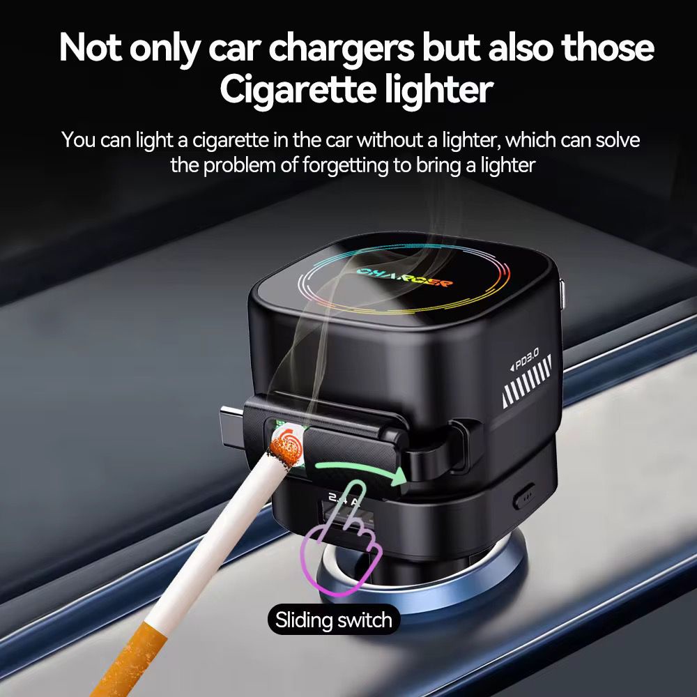 Car 4*1Charger with Lighter-KCL4*1