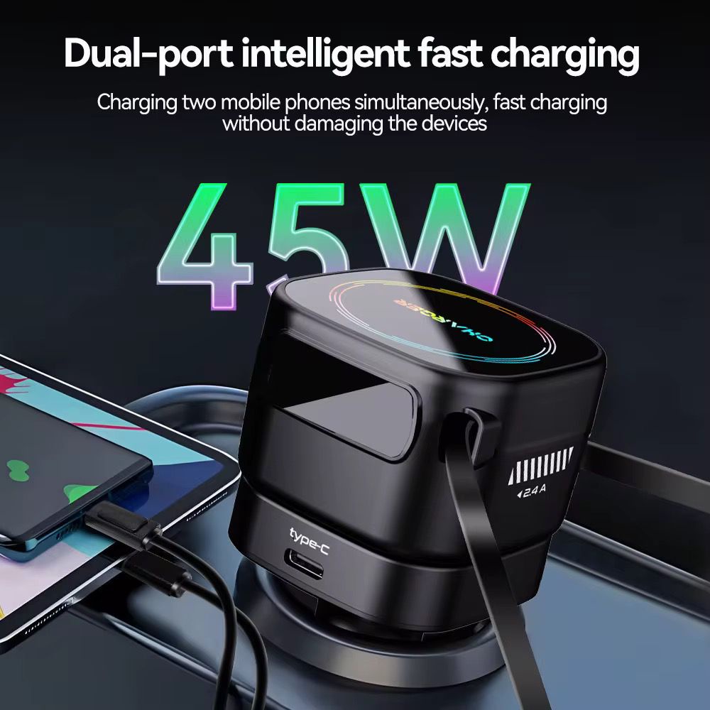 Car 4*1Charger with Lighter-KCL4*1