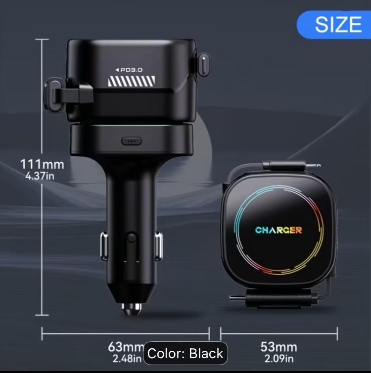 Car 4*1Charger with Lighter-KCL4*1