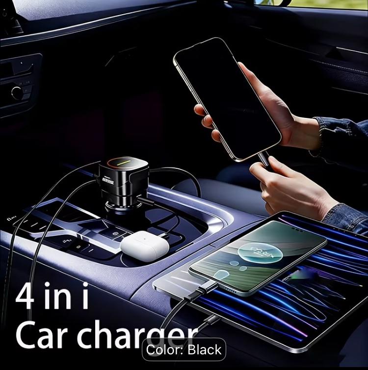 Car 4*1Charger with Lighter-KCL4*1