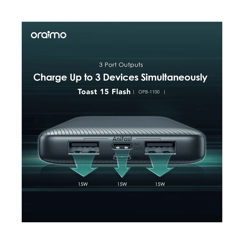 Oraimo OPB-1100 Flash Power Bank 10,000mAh 15W