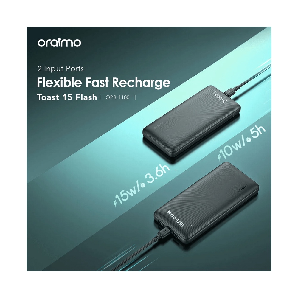 Oraimo OPB-1100 Flash Power Bank 10,000mAh 15W