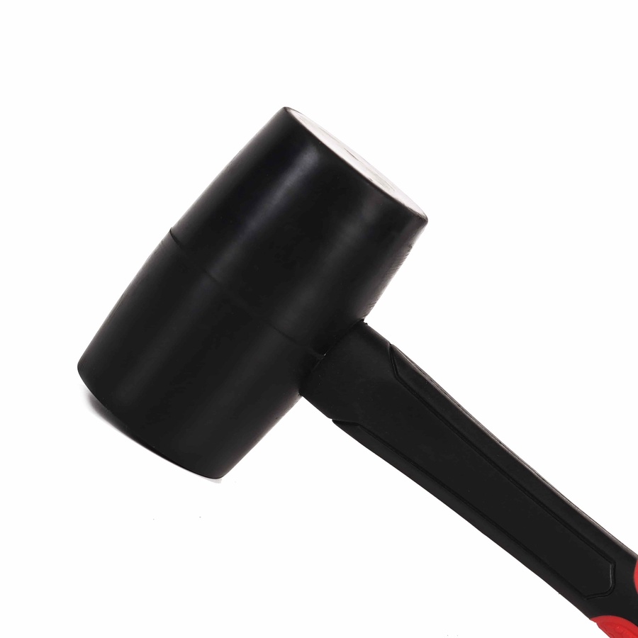  FIBERGLASS HANDLE BLACK RUBBER MALLET