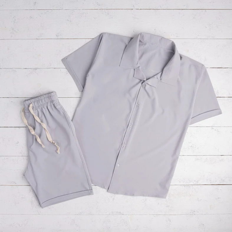 Suit soft shirt and shorts