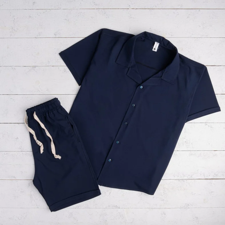 Suit soft shirt and shorts