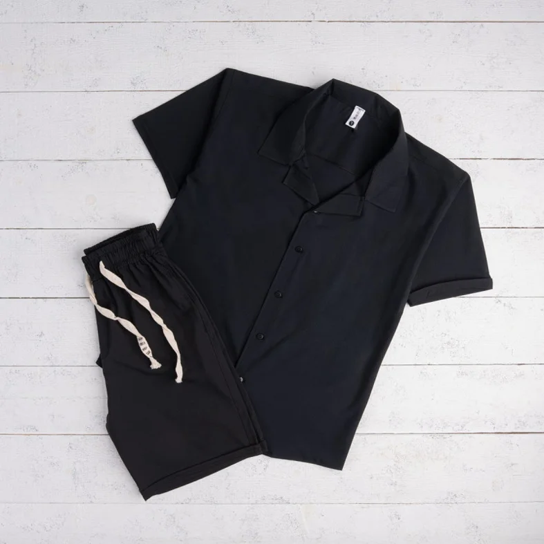 Suit soft shirt and shorts
