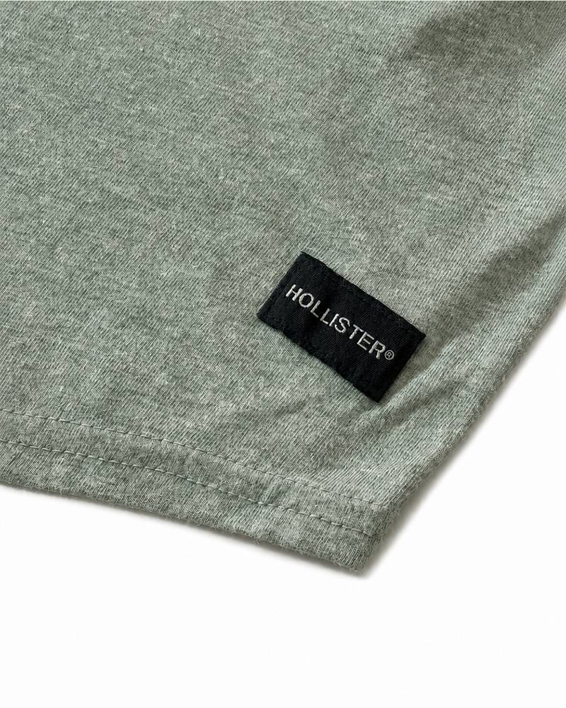 تيشيرت Hollister طويل بقصة منحنية | اوريجينال مستورد من أمريكا 🇺🇸