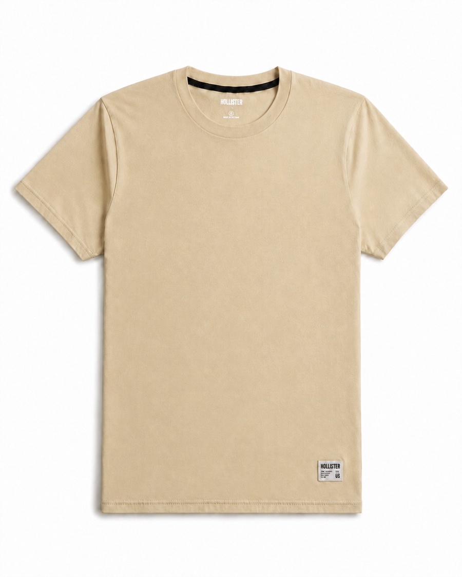 Cotton Hollister badge Crew T-Shirt