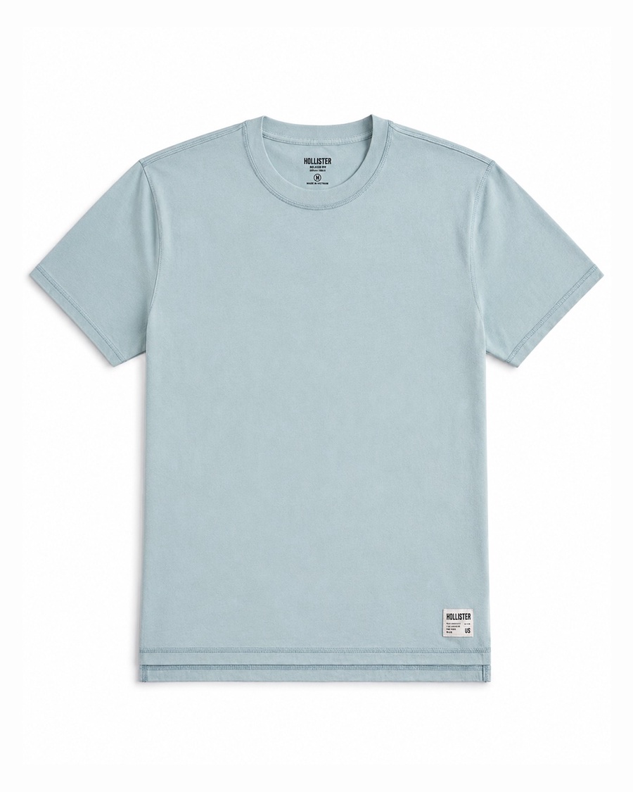 Relaxed Cooling Hollister Badge Crew T-Shirt