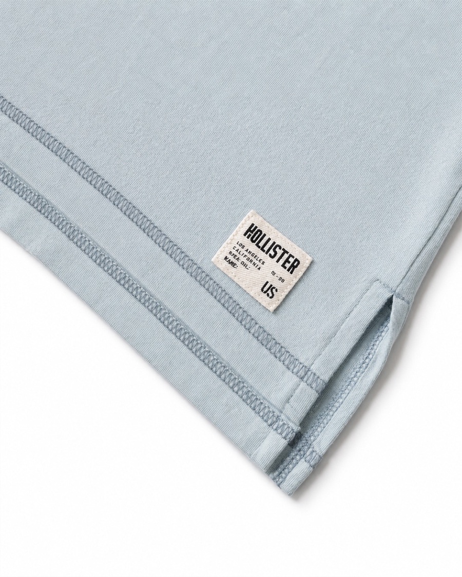 Relaxed Cooling Hollister Badge Crew T-Shirt