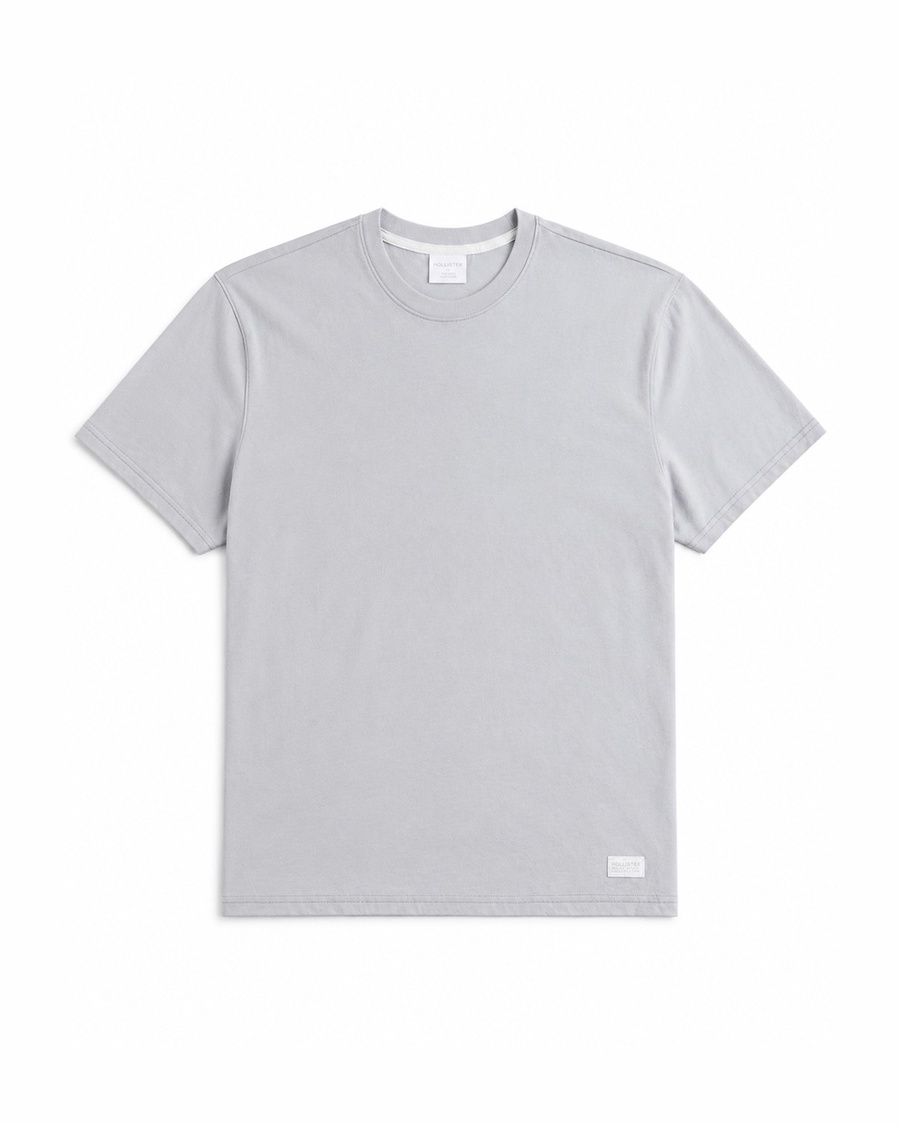Relaxed Cooling Hollister Badge Crew T-Shirt