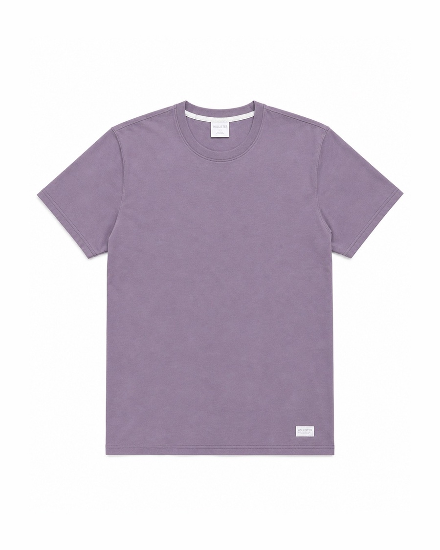 Relaxed Cooling Hollister Badge Crew T-Shirt