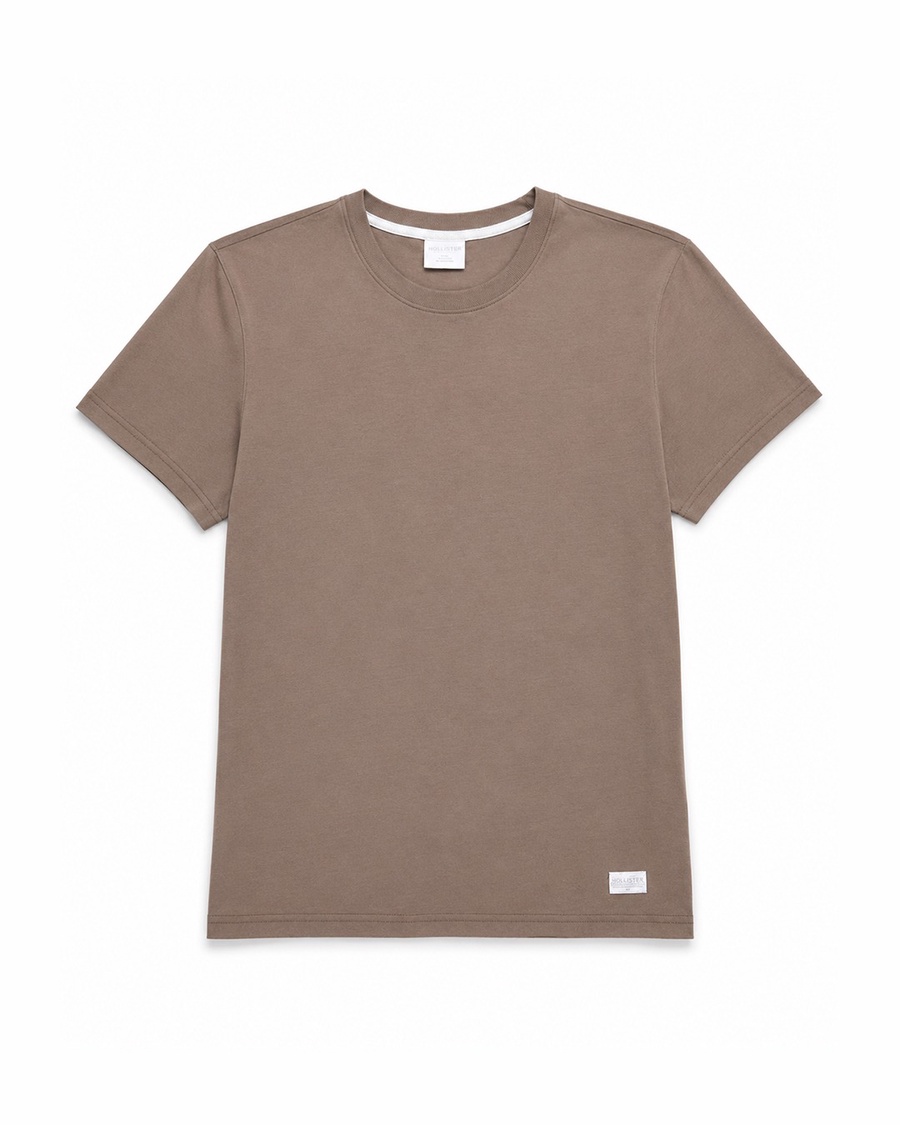 Relaxed Cooling Hollister Badge Crew T-Shirt