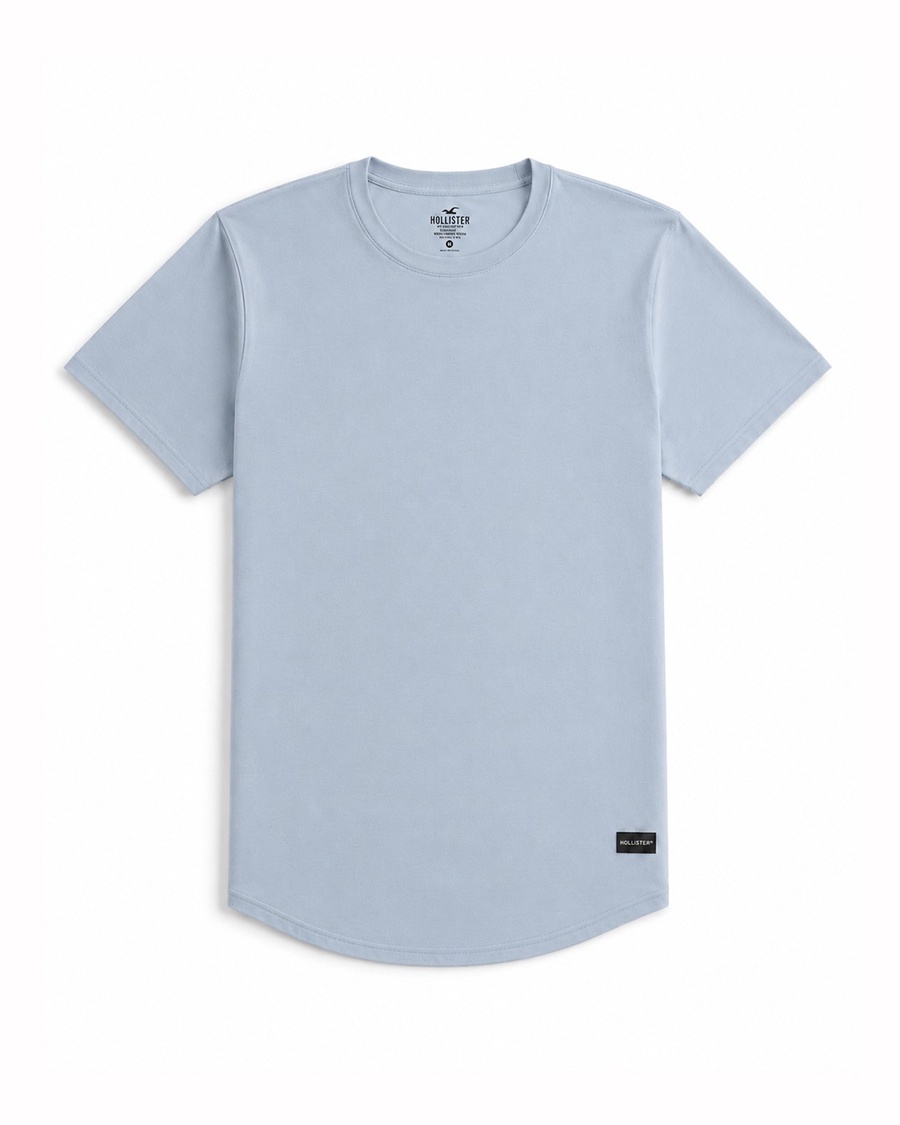 Hollister Longline Curved Hem T-Shirt