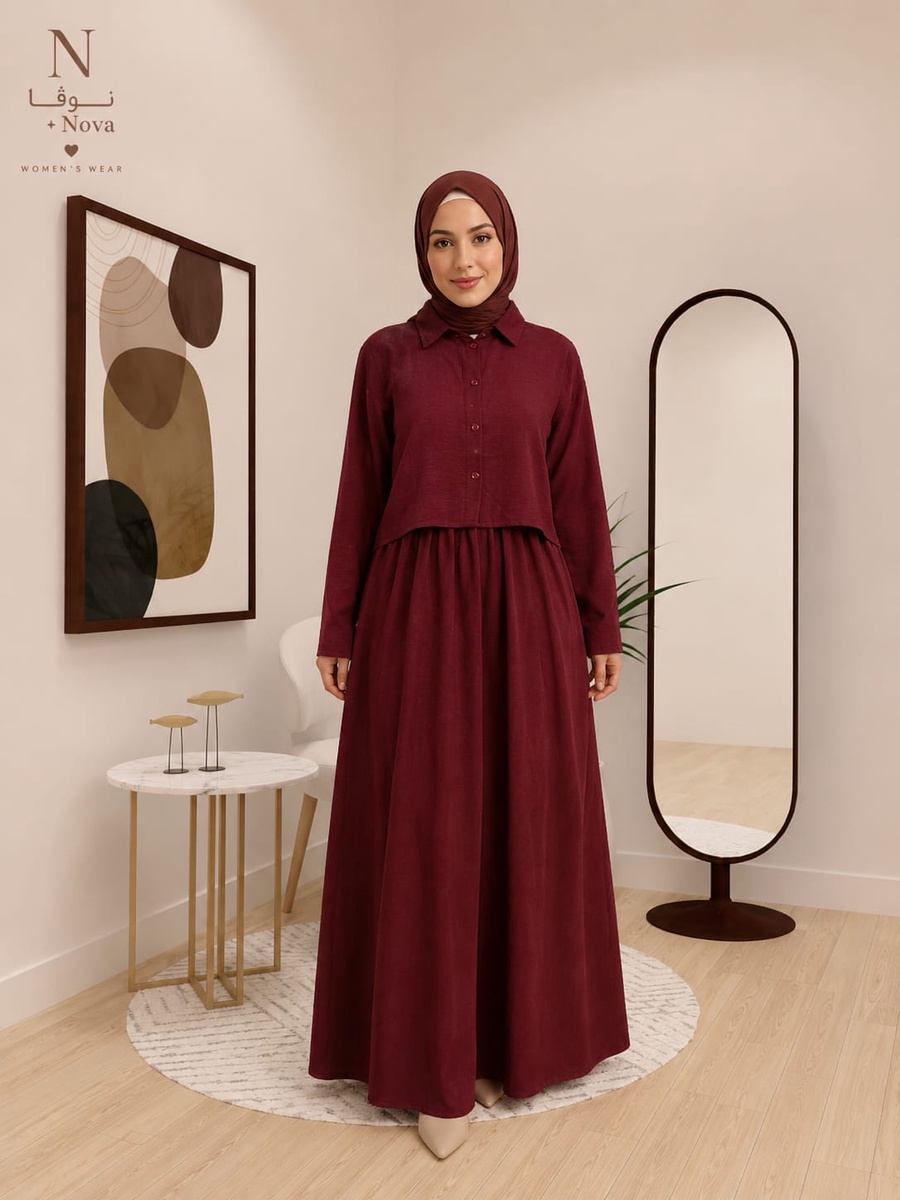 طقم شيميز وجيبة - ستايل صيفي أنيق - نوفا