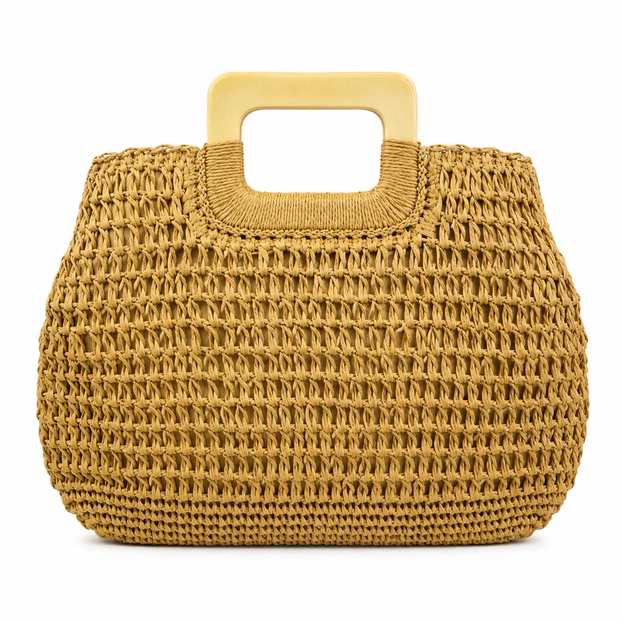 PALERMO WOODEN HANDLE BAG