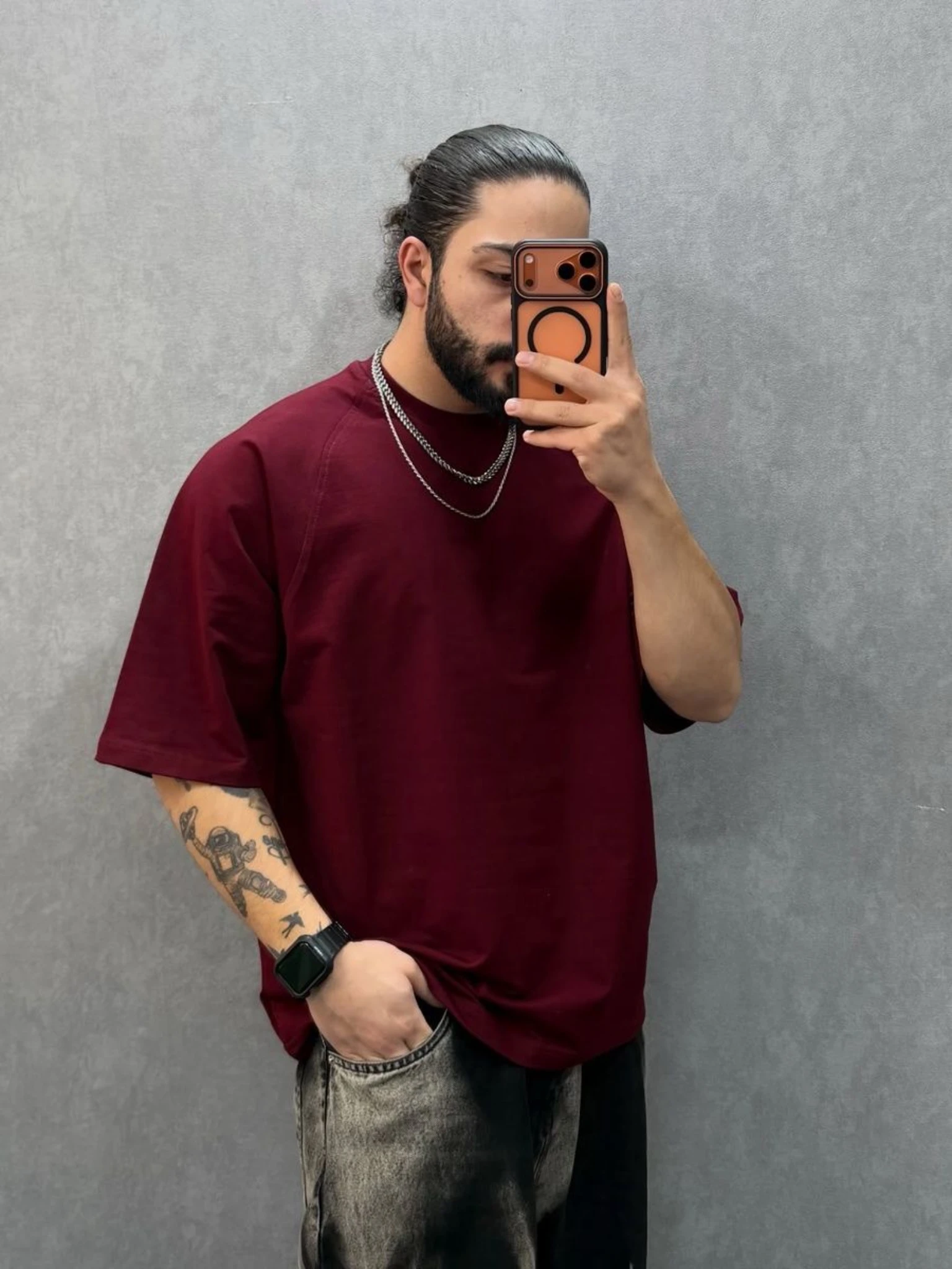 تيشرت برجندي سمر ميلتون مقاس 2XL