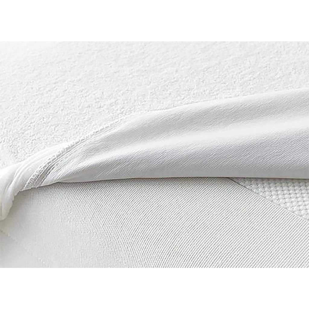 واقي مرتبة بجوانب فايبر بأستيك Snooze - أبيض