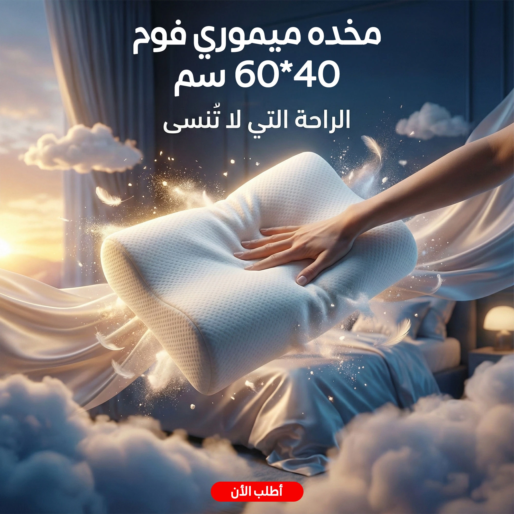 مخدة ميموري فوم 40*60 سم