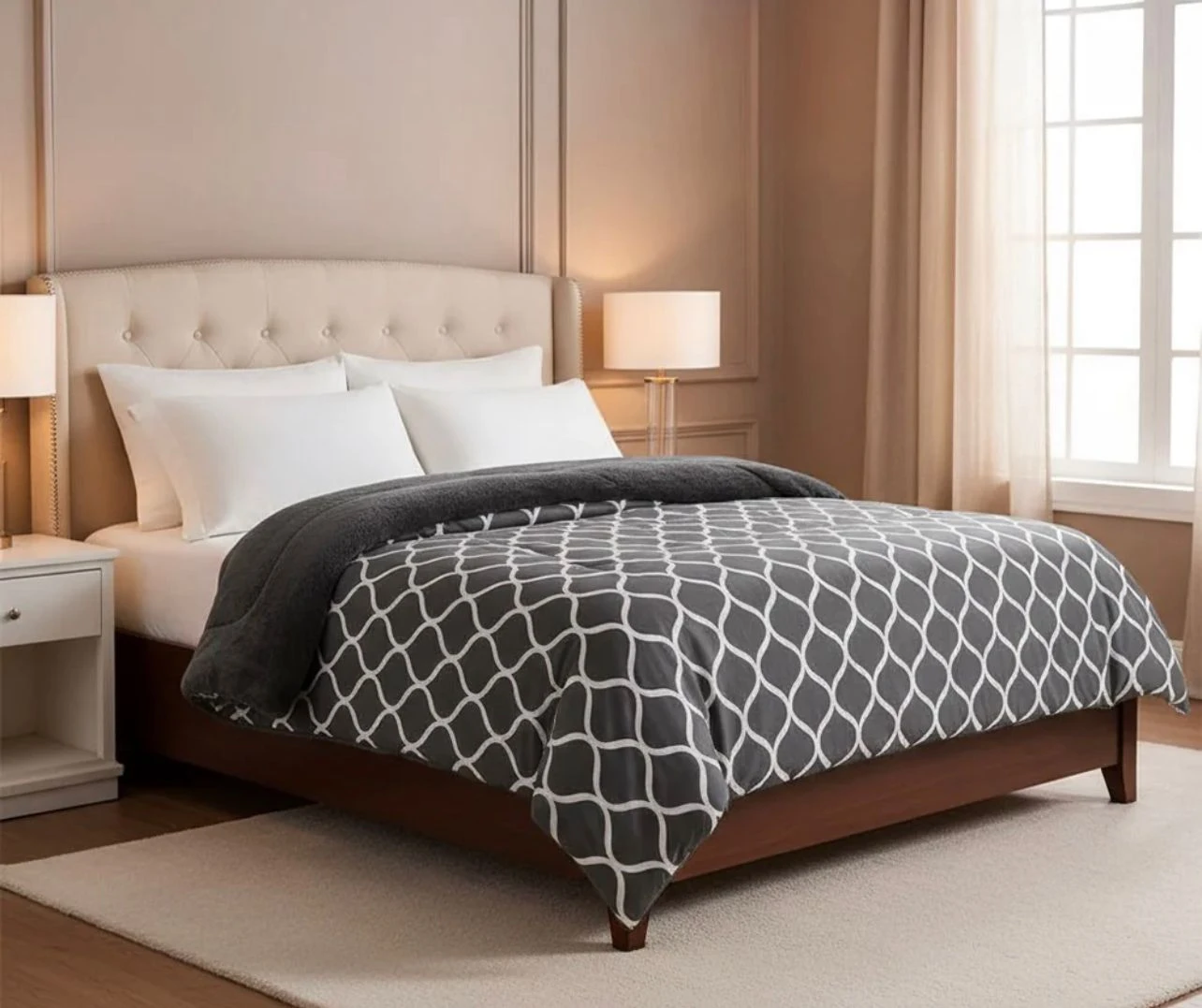 لحاف شتوي فرو 220 * 235 سم