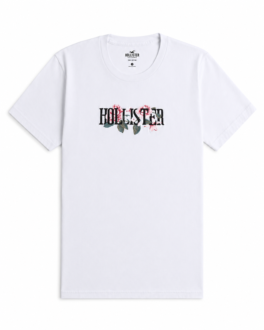 تيشيرت Hollister Graphic Cotton Crew | اوريجينال مستورد من أمريكا 🇺🇸