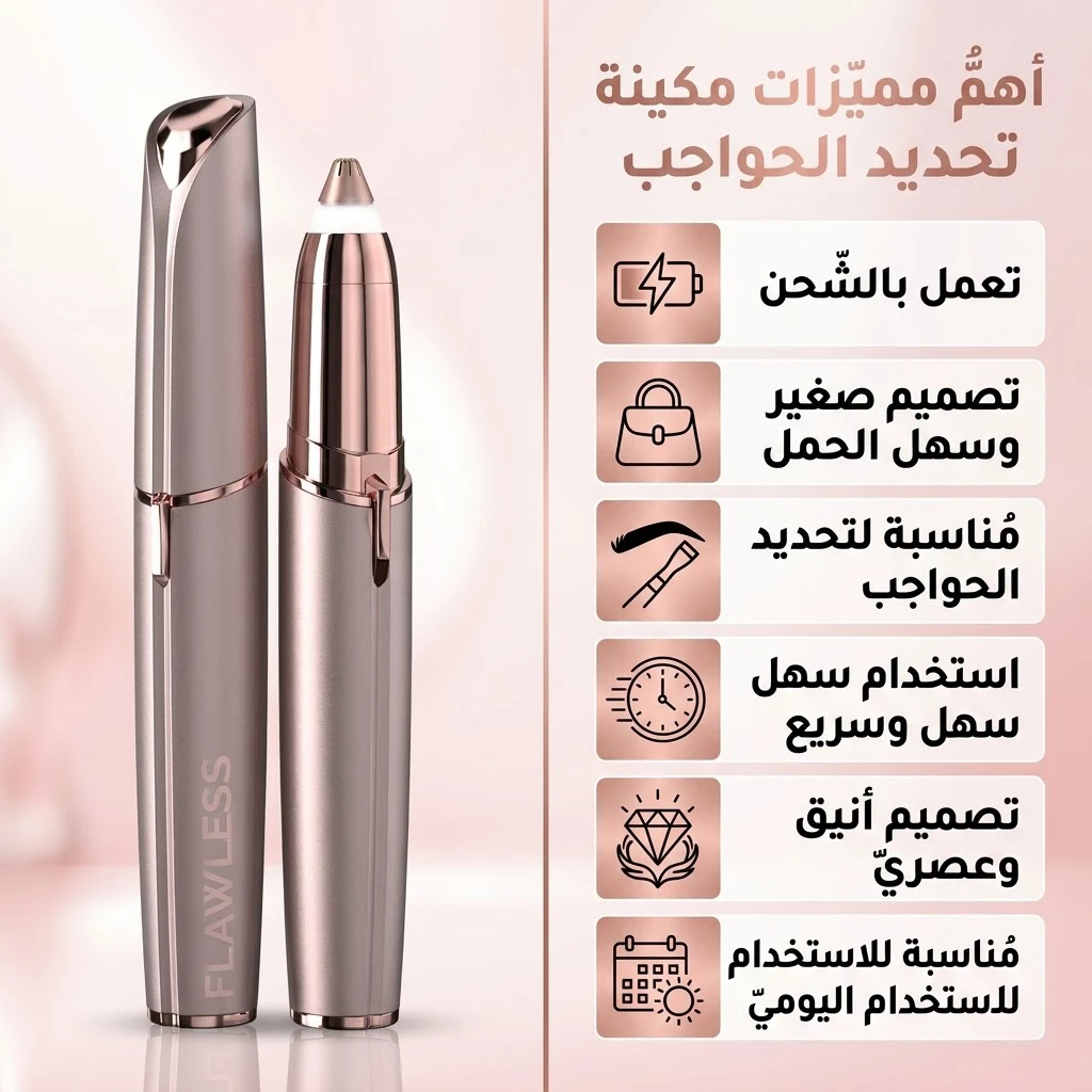 ماكينة تحديد حواجب تعمل بالشحن