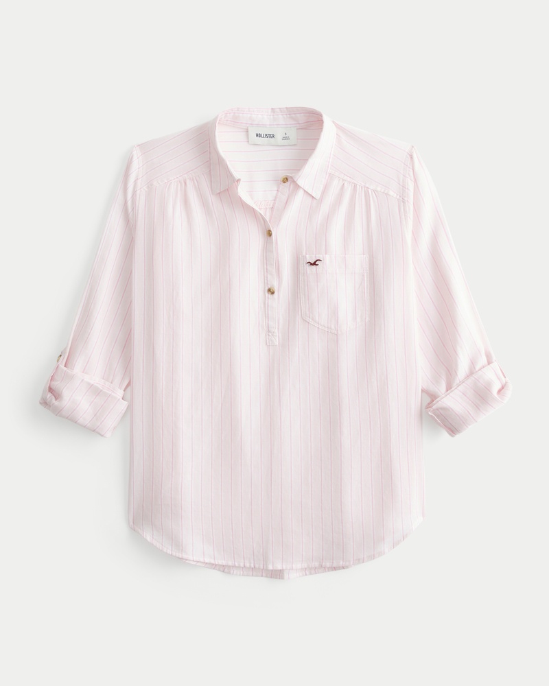 Hollister Easy popover cotton shirt 