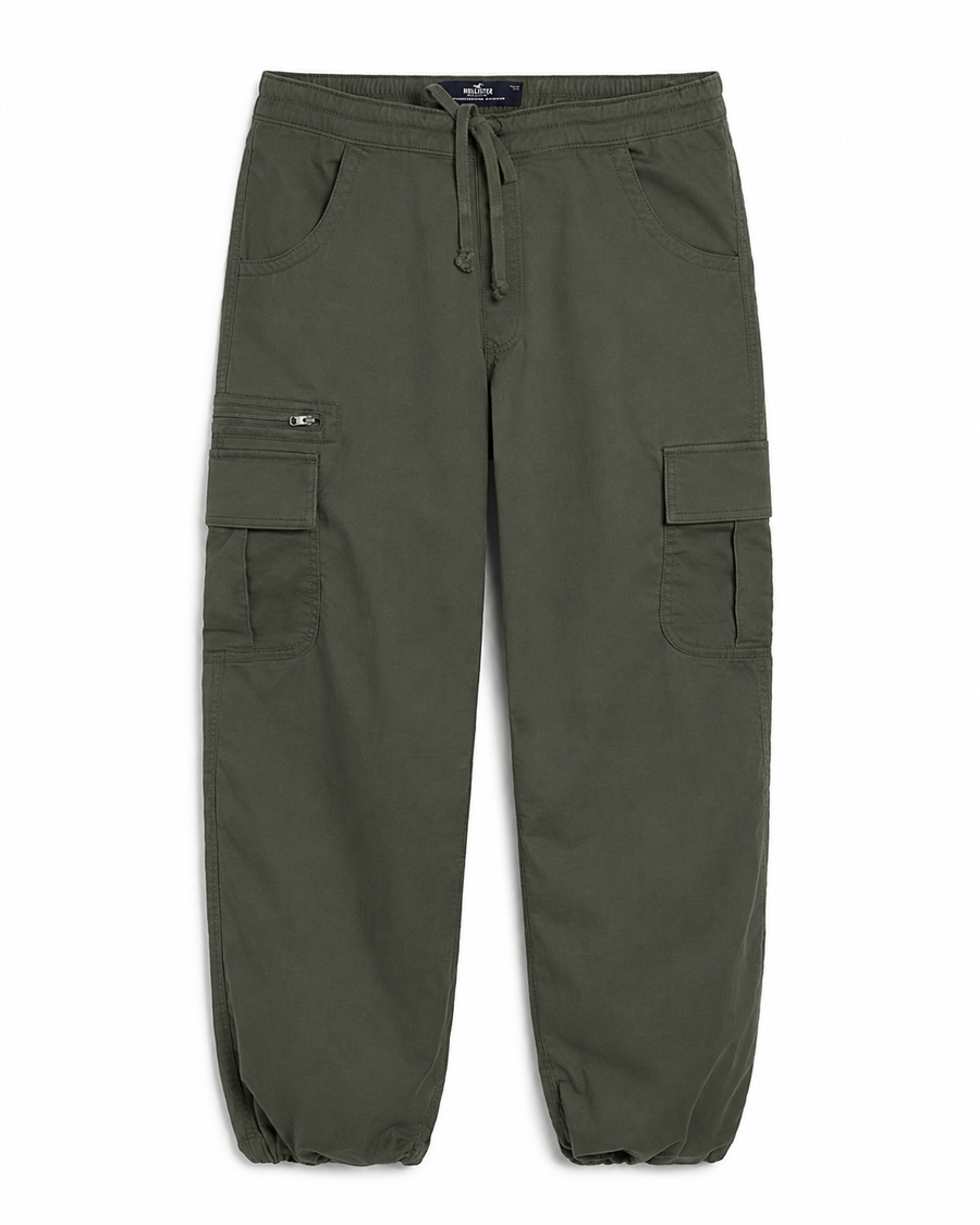 Hollister Adjustable rise parachute baggy
