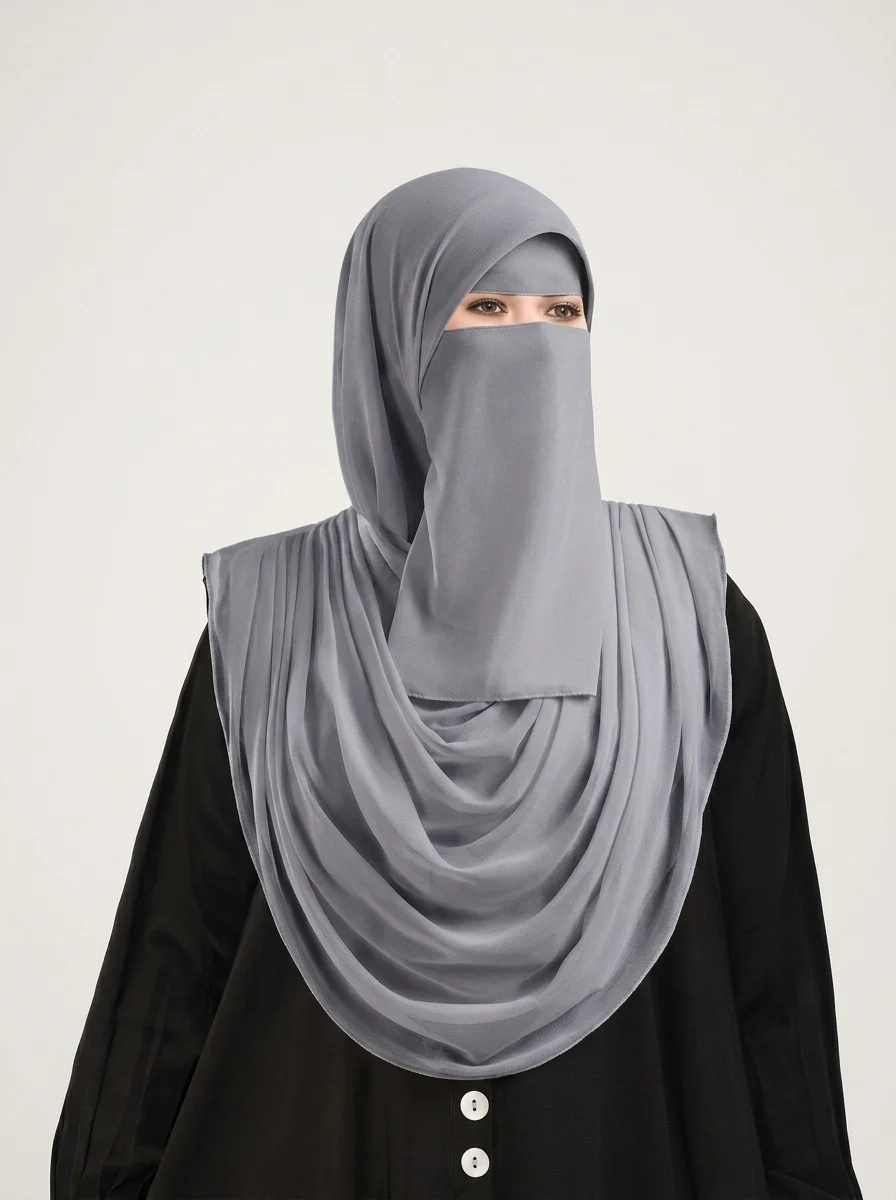 حرمله شيفون كريب - طقم ثلاث قطع