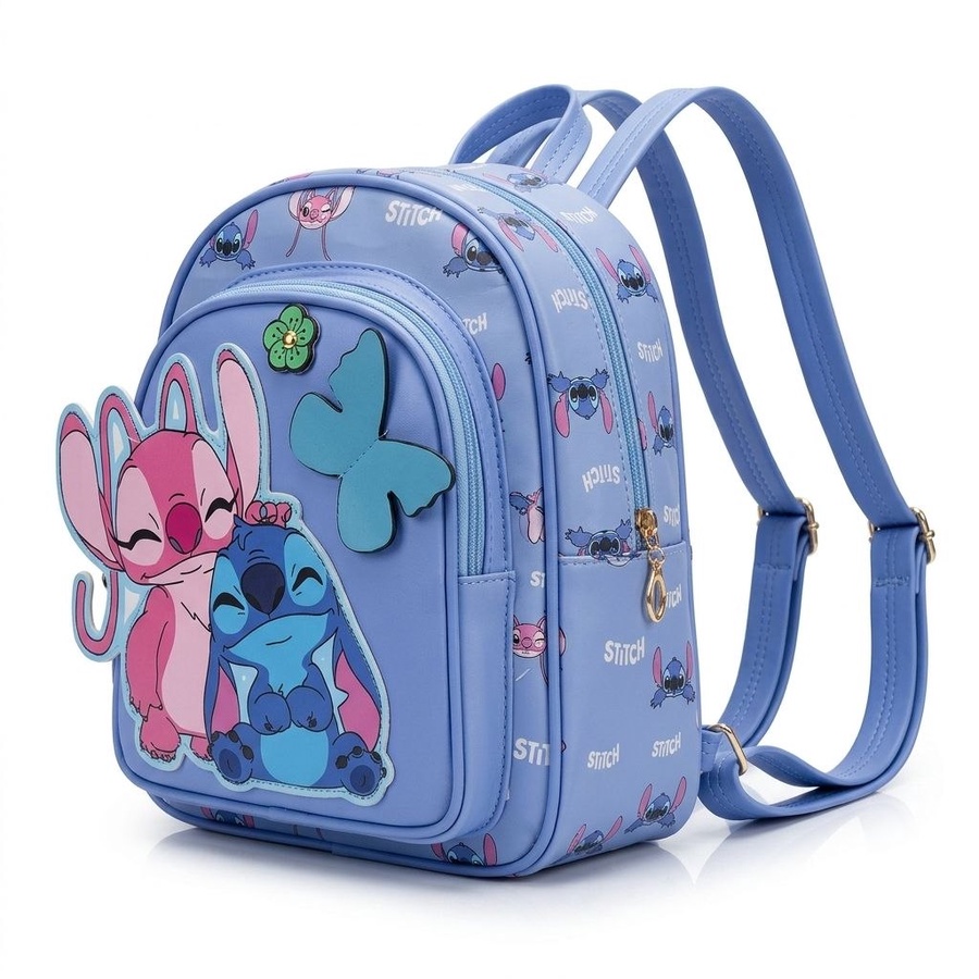 شنطة ظهر أطفال (Backpack) بتصميم ستيتش وأنجل - خامة جلد مميزة | Demand & Beyond