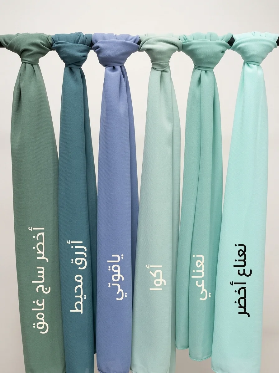 طرحة شيفون كريب