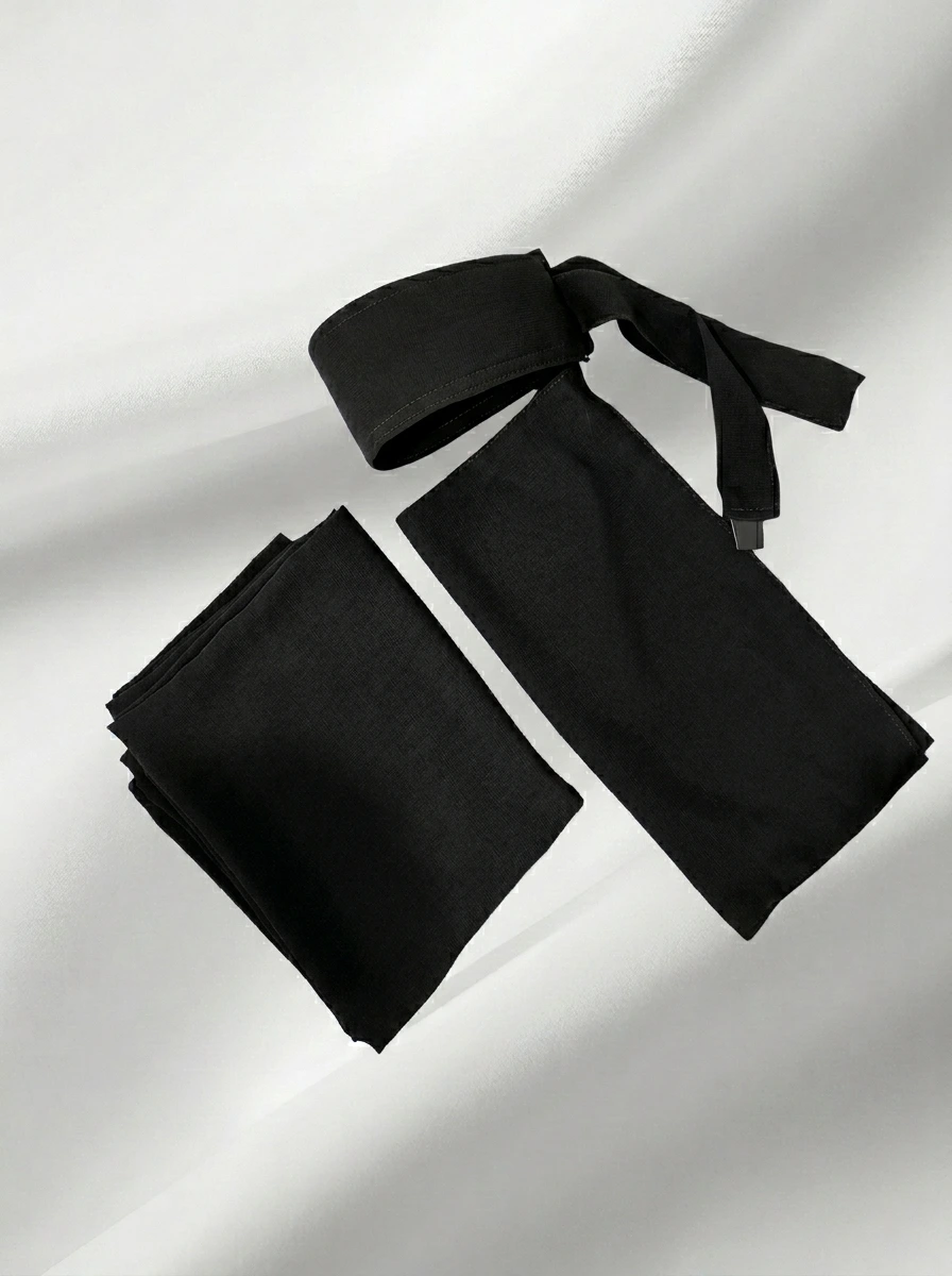 طقم قطعتين (طرحة و نقاب مقوى طبي)