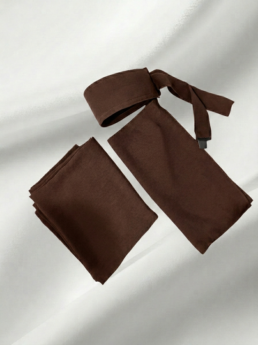طقم قطعتين (طرحة و نقاب مقوى طبي)