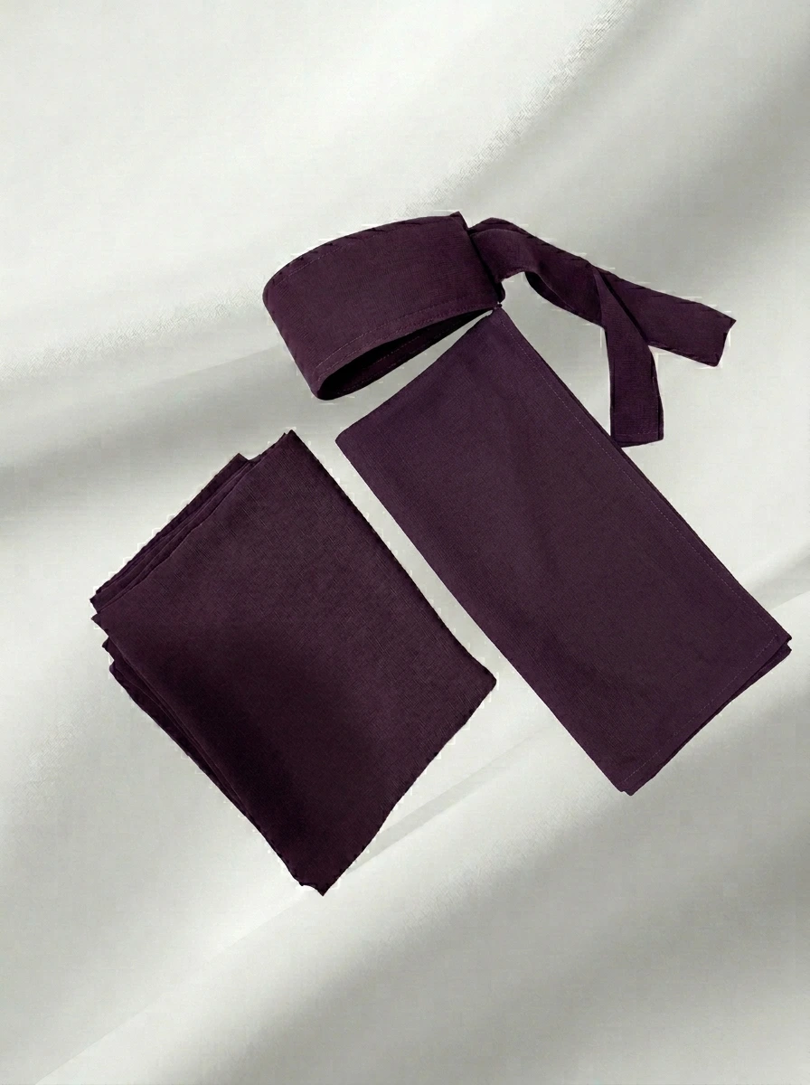 طقم قطعتين (طرحة و نقاب مقوى طبي)
