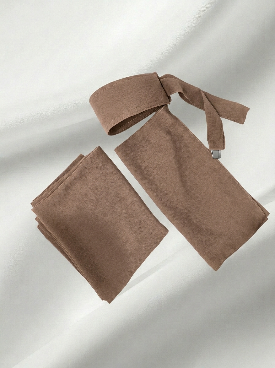 طقم قطعتين (طرحة و نقاب مقوى طبي)