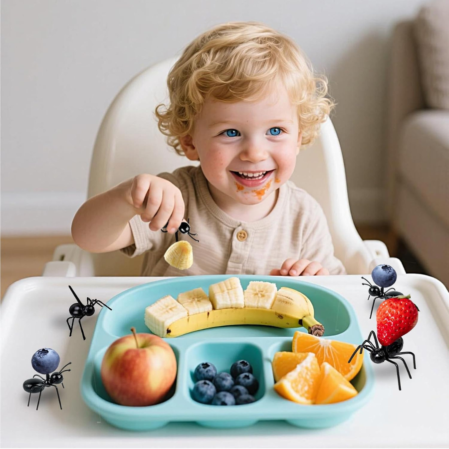 2 Pcs Ant-Shaped Reusable Fruit and Dessert Forks