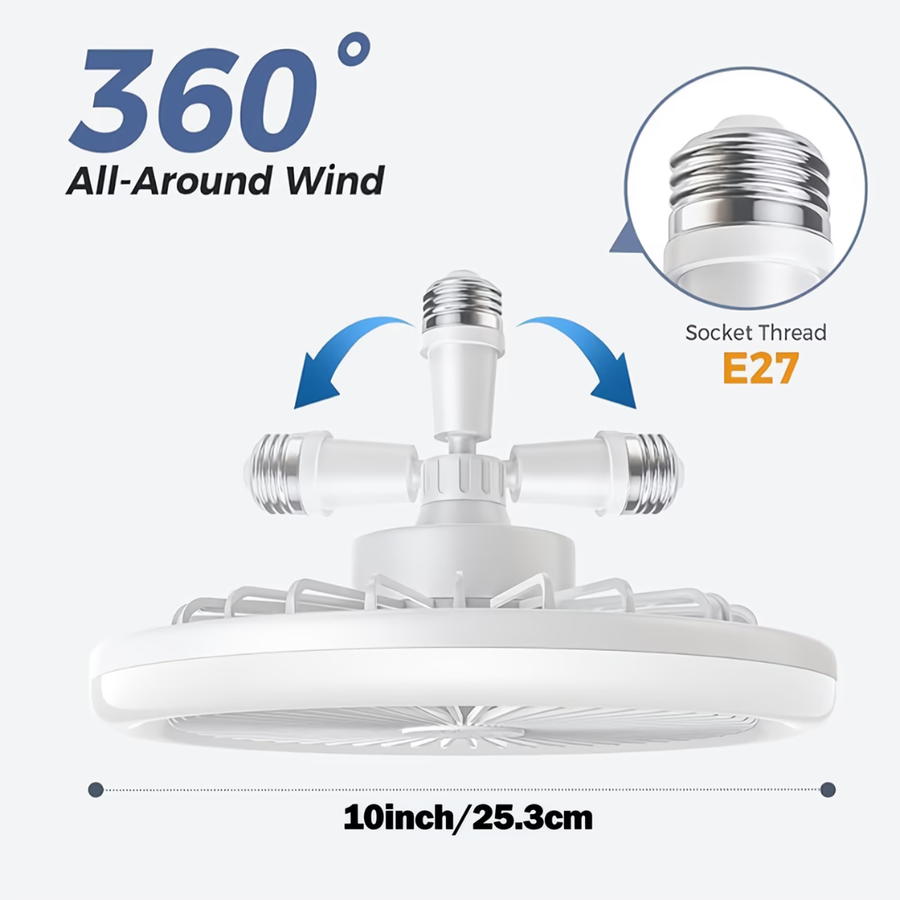 Ceiling Fan With Light and Remote Control